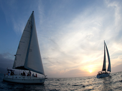 Vallarta MedVentures Sunset Sailing Tour Package, Watching Sunset 